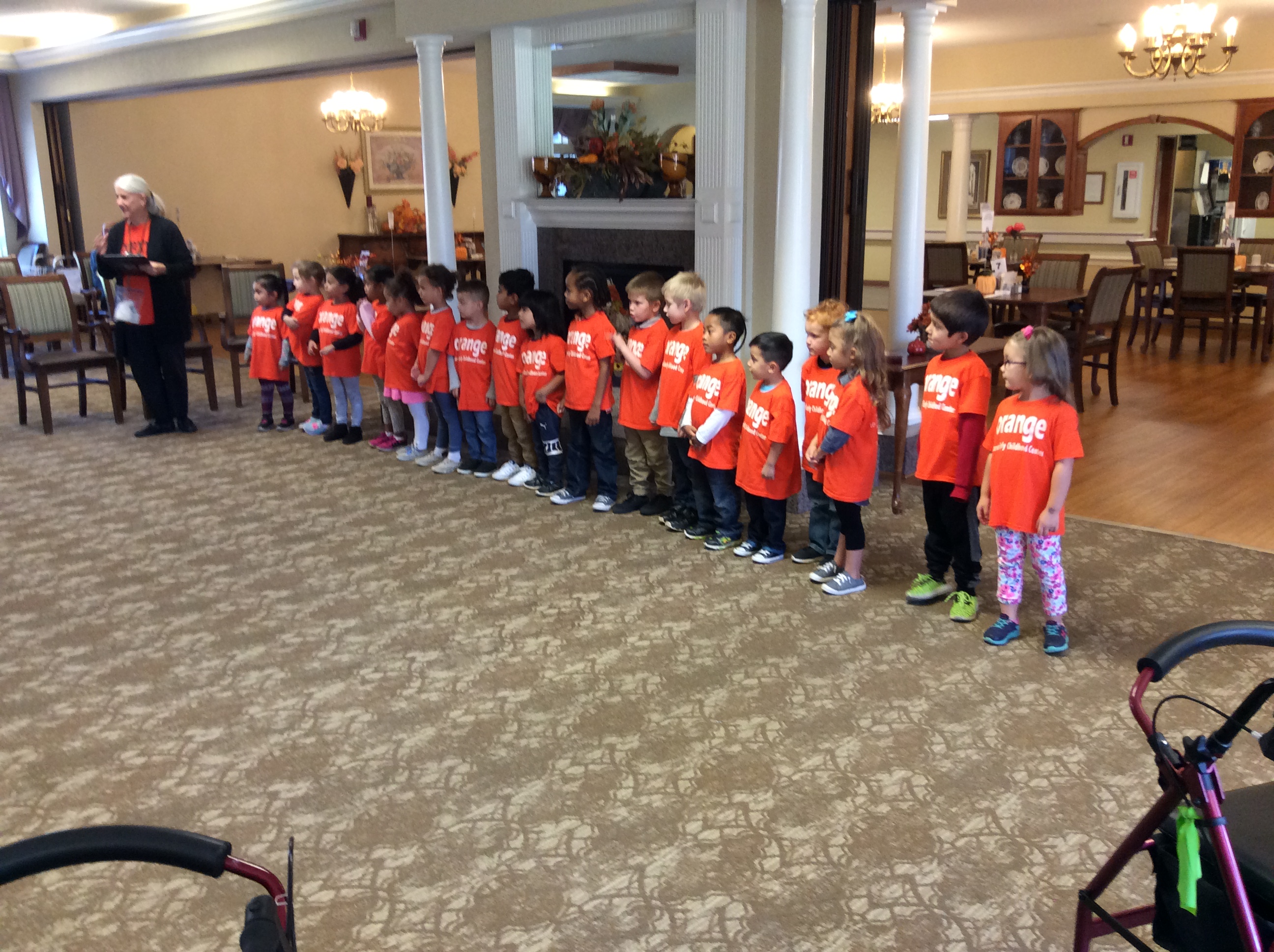 Carver Kids at local Senior Home